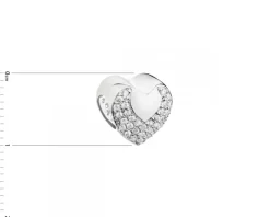 Zawieszka srebrna beads z cyrkoniami