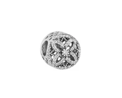 Zawieszka srebrna beads z cyrkoniami