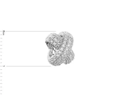 Zawieszka srebrna beads z cyrkoniami