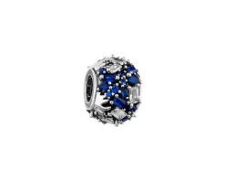 Zawieszka srebrna beads z cyrkoniami