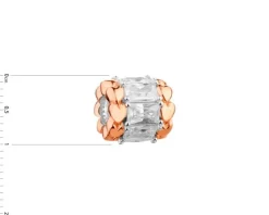 Zawieszka srebrna beads z cyrkoniami