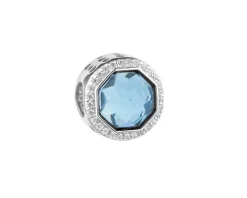 Zawieszka srebrna beads z cyrkoniami