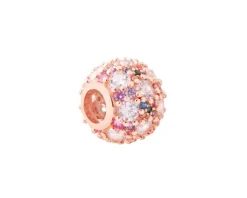 Zawieszka srebrna beads z cyrkoniami