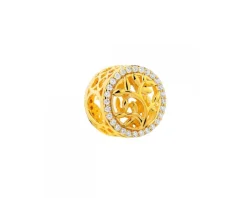 Zawieszka srebrna beads z cyrkoniami - drzewo