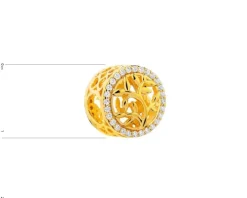 Zawieszka srebrna beads z cyrkoniami - drzewo