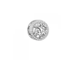 Zawieszka srebrna beads z cyrkoniami - drzewo