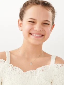 Zawieszka srebrna z cyrkoniami i emalią - kot