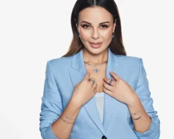 Zawieszka srebrna z cyrkoniami - ważka