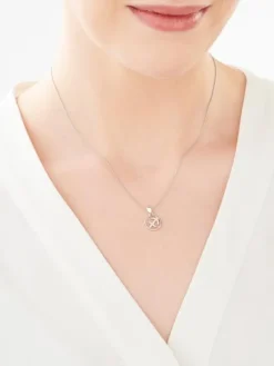 Zawieszka srebrna z cyrkoniami - Strzelec