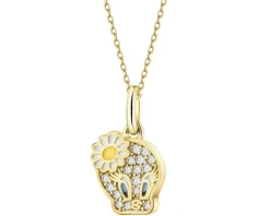 Zawieszka srebrna z cyrkoniami i emalią - Looney Tunes, Tweety, Warner Bros. Discovery