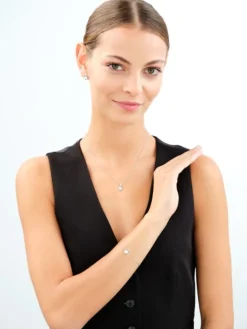 Zawieszka srebrna z cyrkoniami i emalią - Harry Potter, sowa Hedwiga, Warner Bros. Discovery