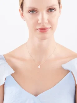 Zawieszka srebrna z cyrkoniami - serca