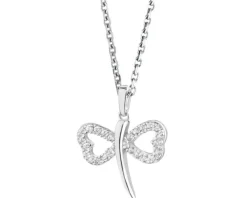 Zawieszka srebrna z cyrkoniami - ważka