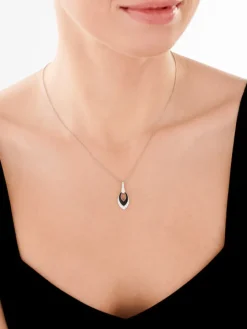 Zawieszka srebrna z cyrkoniami i emalią