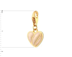 Zawieszka srebrna z emalią - serce