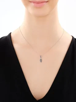 Zawieszka srebrna z markasytami