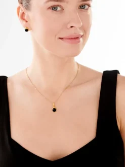 Zawieszka srebrna z onyksem