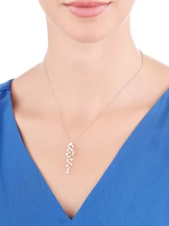 Zawieszka srebrna z perłami i cyrkoniami