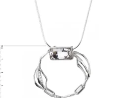 Zawieszka srebrna ze szkłem