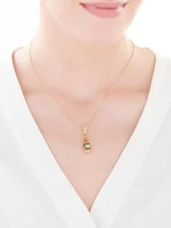 Zawieszka srebrna ze szkłem