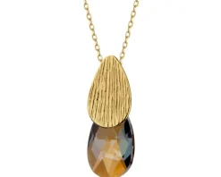 Zawieszka srebrna ze szlifowanym szkłem