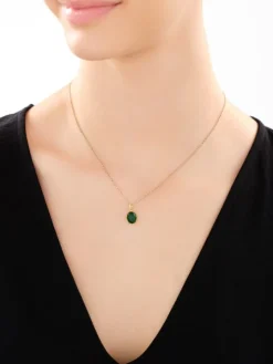 Zawieszka srebrna ze szlifowanym szkłem