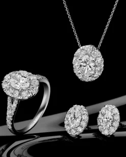 Zawieszka z białego złota z diamentami laboratoryjnymi - 1,50 ct - próba 750