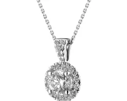 Zawieszka z białego złota z brylantami - SI2/H - 0,64 ct - próba 750