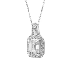 Zawieszka z białego złota z diamentami - SI1/H - 1,15 ct - próba 750