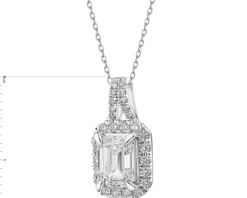 Zawieszka z białego złota z diamentami - SI1/H - 1,15 ct - próba 750