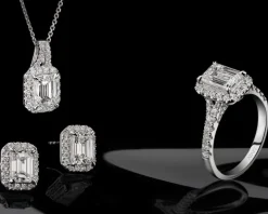 Zawieszka z białego złota z diamentami - SI1/H - 1,15 ct - próba 750