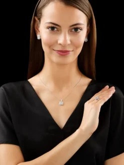 Zawieszka z białego złota z brylantami - 0,63 ct - próba 750