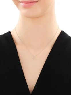 Zawieszka z białego złota z diamentami - koło - 0,02 ct - próba 585