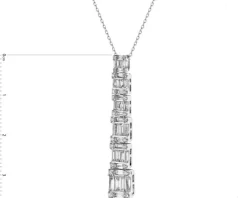 Zawieszka z białego złota z diamentami - 0,91 ct - próba 750