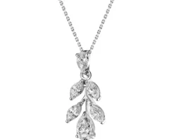 Zawieszka z białego złota z diamentami - 1,20 ct - próba 750