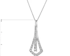 Zawieszka z białego złota z brylantami - 0,52 ct - próba 585
