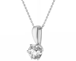 Zawieszka z białego złota z brylantami - 0,52 ct - próba 750