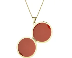 Zawieszka z żółtego złota z diamentem - puzderko - 0,005 ct - próba 375