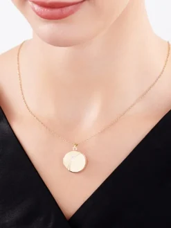 Zawieszka z żółtego złota z diamentem - puzderko - 0,005 ct - próba 375