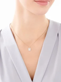 Zawieszka z żółtego złota z diamentami - 0,40 ct - próba 585