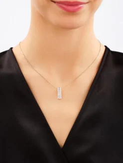 Zawieszka z żółtego złota z diamentami - 0,34 ct - próba 585