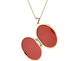 Zawieszka z żółtego złota z diamentami i szafirem syntetycznym - puzderko - próba 585