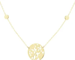 Zloty naszyjnik - kwiaty