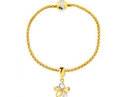 Złota bransoleta beads