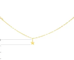 Złota bransoletka - gwiazda