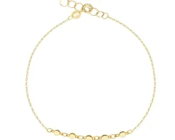 Złota bransoletka - koła