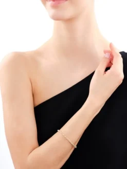 Złota bransoletka - kordel