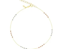 Złota bransoletka - kulki