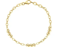Złota bransoletka - kulki