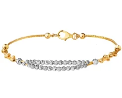 Złota bransoletka - kulki
